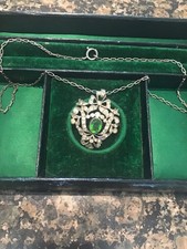 fab antique silv paste pendant / necklace
