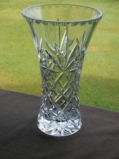 Edinburgh ??   Crystal  8"  Tall Flared  Vase  - Ex Cond