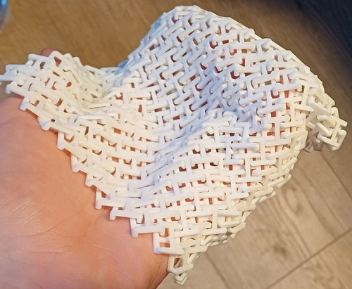 Printed fabric chainmail - 3d,