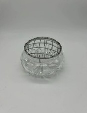 Vintage Cut Glass Rose Bud Bowl