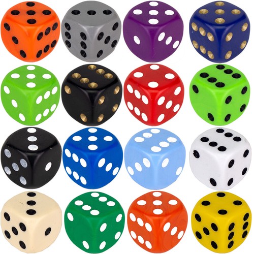 16mm spot dice - (select, colour)