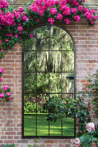 Large mirror garden black - garden,