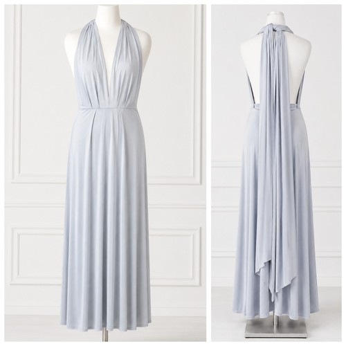 Monsoon grey halter maxi dress - halter,