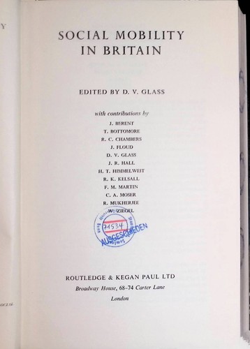 Social mobility britain - social, in