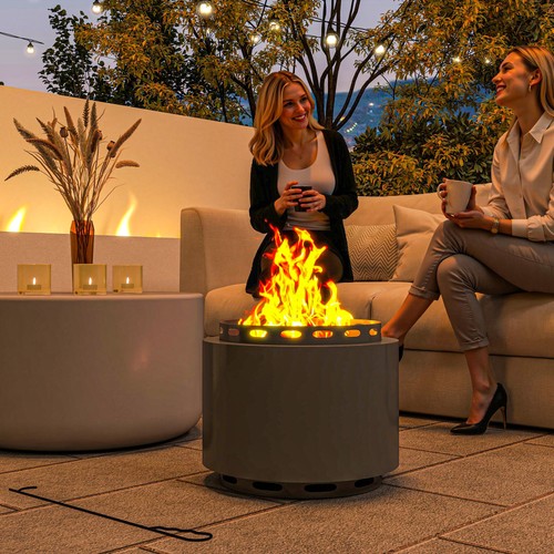 Outsunny 5cm smokeless wood - smokeless,