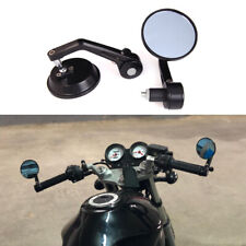 Motorcycle Round Handle Bar End Mirrors 7/8" For Honda Yamaha Ducati Buell UK