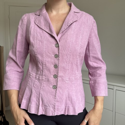 Per una jacket pink linen - pink,