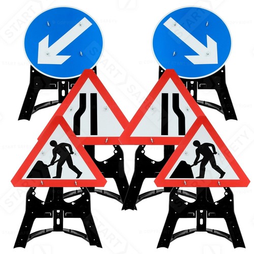 Road works sign package - works,