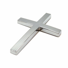 Chrome Metal 3D Cross Crucifix Car Trunk Rear Fender Emblem Badge Decal Sticker