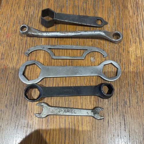 Vintage motorcycle spanners - vintage,