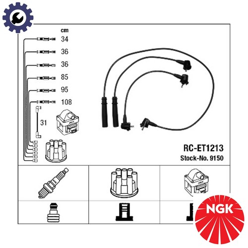 Ignition cable kit 9150 - ignition,