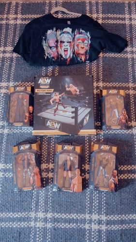 Lot aew wrestling - ring, punk
