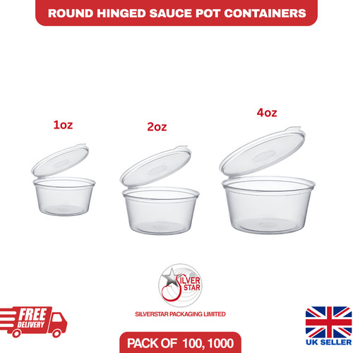 Clear plastic sauce - clear, cups