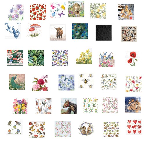Decoupage napkins luxury party - decoupage,