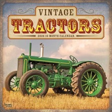Vintage Tractors Calendar 2026 - Transport - Month To View