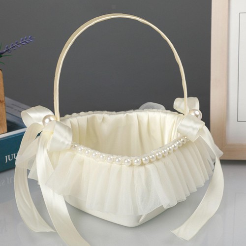 Flower girl basket - girl, wedding