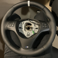 Leather Steering Wheel Cover: BMW M Sport M3 E90 E91 E92 E93 E87 E81 E82 E88 E84