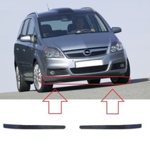 FOR VAUXHALL OPEL ZAFIRA B 2005 - 2008 FRONT BUMPER LOWER SPOILER PAIR SET 