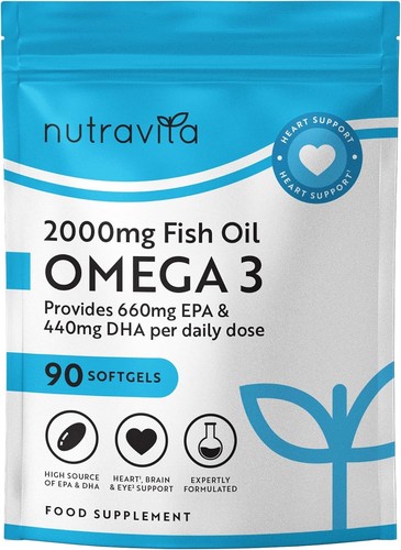 Omega fish oil - 3, 2000mg