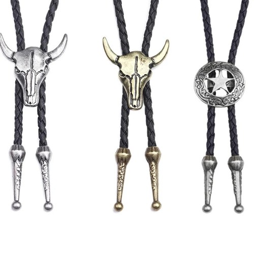 New black bolo tie with - black,