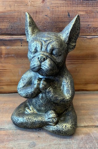 Stone garden gold meditating - garden,
