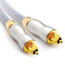 TOSLINK Optical Digital Audio Cable Platinum SPDIF Surround Sound Lead 0.5 - 10m
