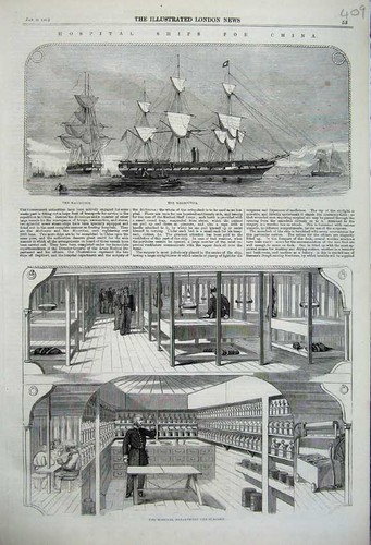 Old antique print 1860 - antique,