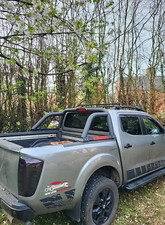 LED Black stainless steel Roll bar with Brake lights Fits L200 2006-2014