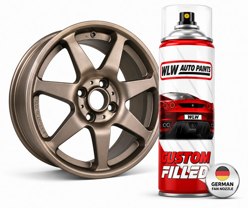 Bronze satin alloy wheel paint - bronze,