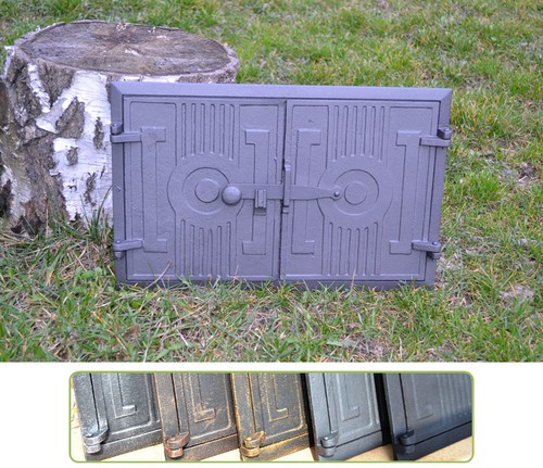 27cm cast iron fire door - x,
