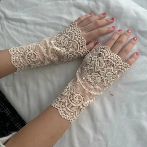Mitten lace gloves - gloves, dance