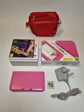 Nintendo 3DS XL Pink + 5 Games Charger Included Mario