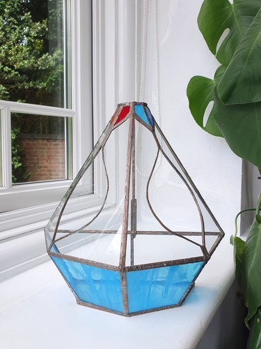 Vintage handmade stained glass - stained,
