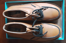 MEN'S  NORTHERN  SOUL  STYLE  TAN  PEPE  LEATHER  LACE  UP  SHOES  9 (43)