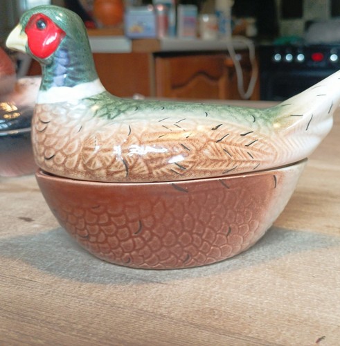 Vintage ceramic pheasant - , pate