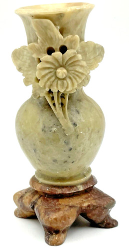 Vintage soapstone hand carved - soapstone,