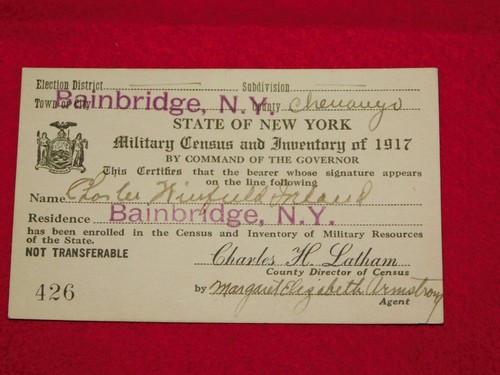 Vintage business card wwi - business,