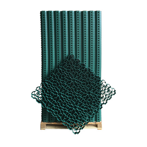 Green gravel grid - green,