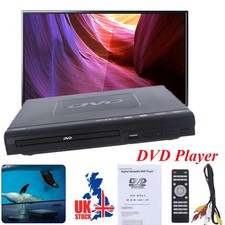 DVD Player All Region Free Mini Compact DVD Player With Cable & Remotes Control