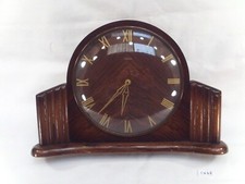 Antique 1930 1950s English Metamec Dereham Wooden Mechanical Clock (CX41)