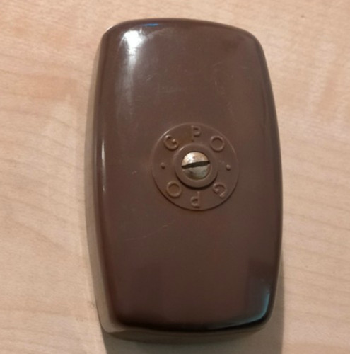 Vintage gpo brown telephone - gpo,