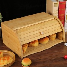 Wooden Bamboo Roll Top Bread