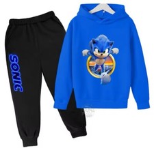 Kids Boys Girls Sonic The Hedgehog 3D Printed Hoodies T-shirt Tracksuit NEW