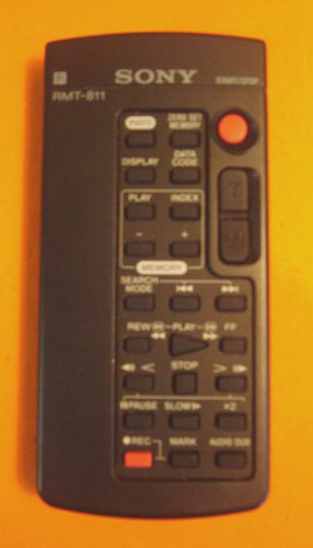 Sony rmt 811 remote control - sony,