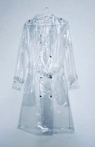 Women trench vinyl rain coat - trench,