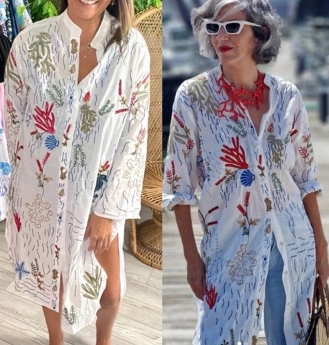 Zara kimono sea life oversized - sea,