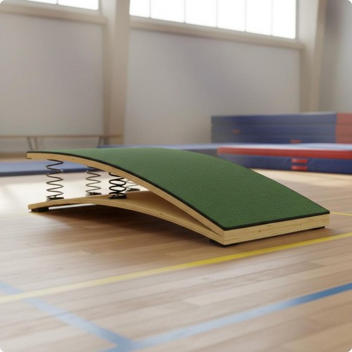 Curved spring board reinforced - spring,