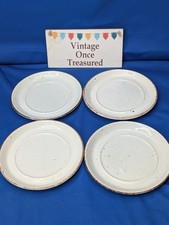 Midwinter Stonehenge CREATION, SUN,  MOON, WILD OATS * 4 x Soup Saucers / Plates
