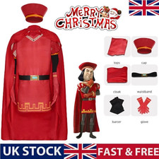 Cosplay Shrek the Lord Farquaad Knight Armor Costumes Christmas Carnival Suits