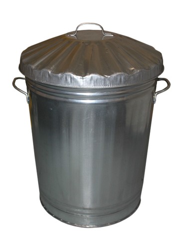 Metal bin galvanised litre - 90,